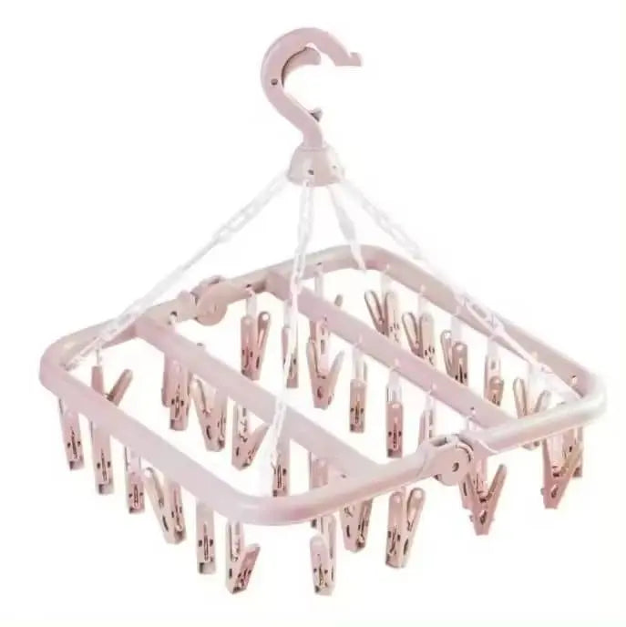 Multiclip Drying Hanger/32 Plastic Clips murukali.com