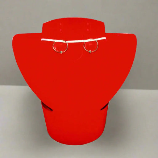 Multicolor Gold Beaded Hoop Earrings Maman Fatu