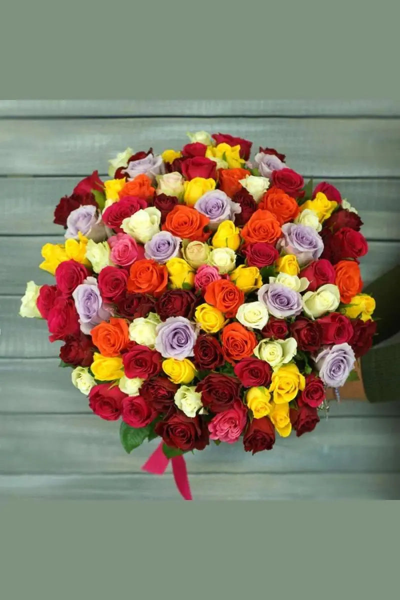 Apology Rose Fresh Flower Boucket /120pcs murukali.com