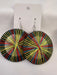 Multicolored Woven Statement Earrings (Made in Rwanda) Murukali.com
