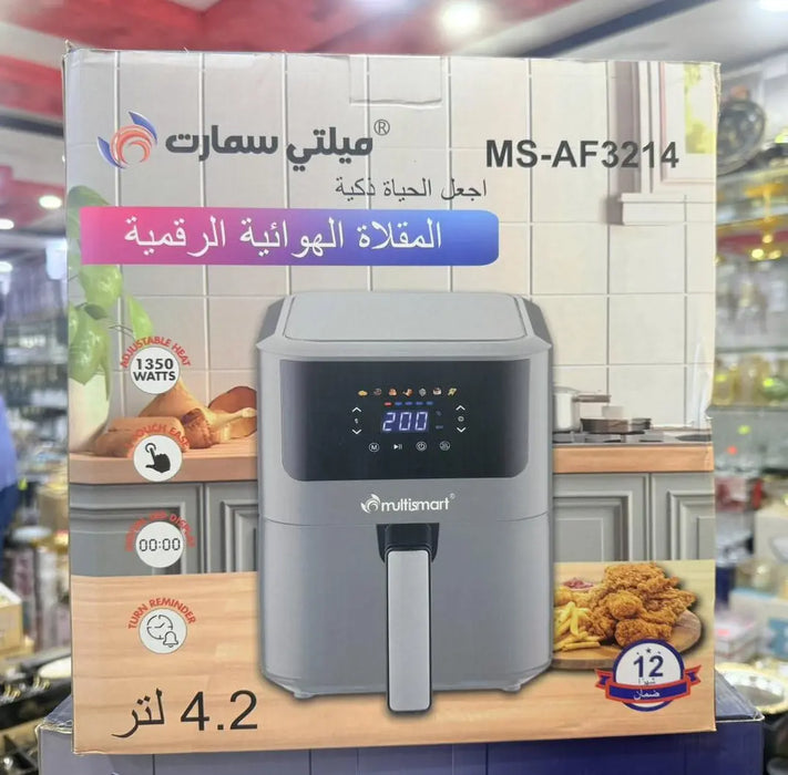 Multismart Digital Air Fryer – Model MS-AF3214  4.2L 1350W Murukali.com