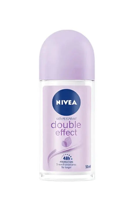 NIVEA DEODORANT  DOUBLE EFFECT ROLL ON, 50ML murukali.com