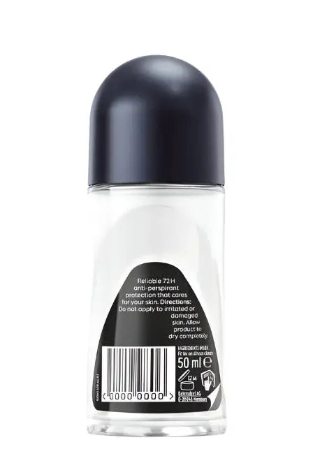 NIVEA MEN BLACK & WHITE INVISIBLE ORIGINAL ANTI-PERSPIRANT, 50 ML murukali.com