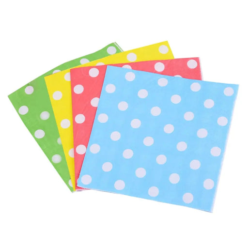 Napkin Dot Colorful Cocktail Paper /pq Murukali.com
