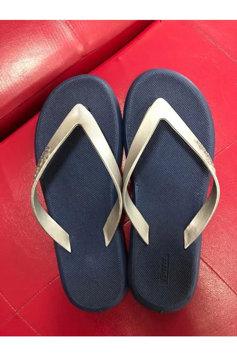 Navyblue Women's Rubber Flipflops For Adults murukali.com