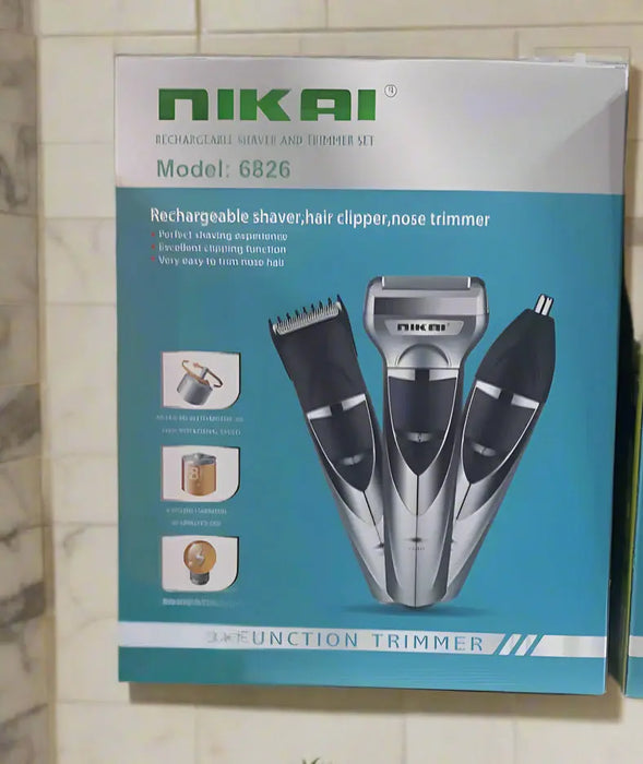 Nikai- rechargeable Shaver & Trimmer Set /3pcs Murukali.com