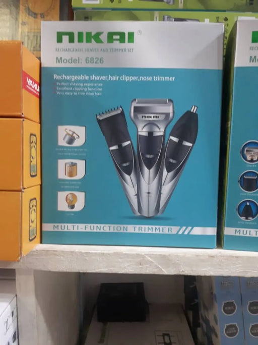 Nikai- rechargeable Shaver & Trimmer Set /3pcs Murukali.com