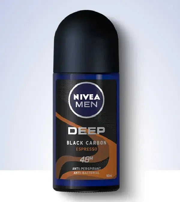 Nivea Men Deep Black Carbon Espresso Anti-Perspirant Roll-on 50ml Murukali.com