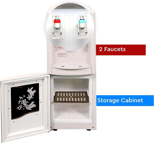 Nobel Hot and Cold Water Dispenser with Storage Cabinet Murukali.com