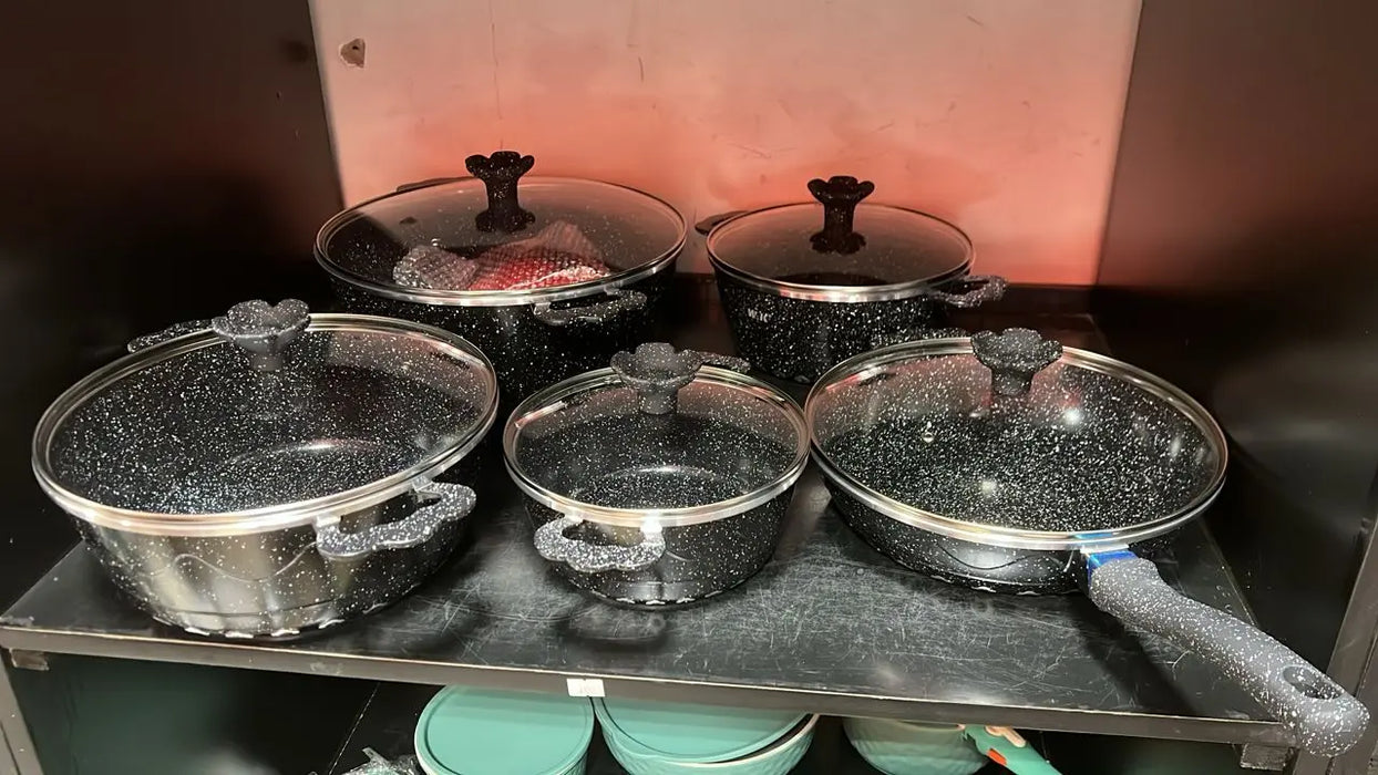 Non-stick Cookware Set with  Granite Finish Murukali.com