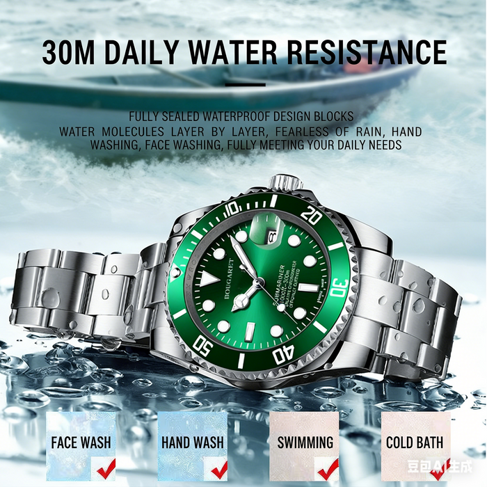 Fan-Exclusive: Luxury Swiss Green Submariner Men's Watch