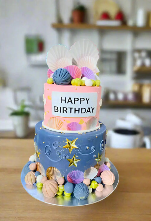 Ocean-Themed Happy Birthday Cake Murukali.com