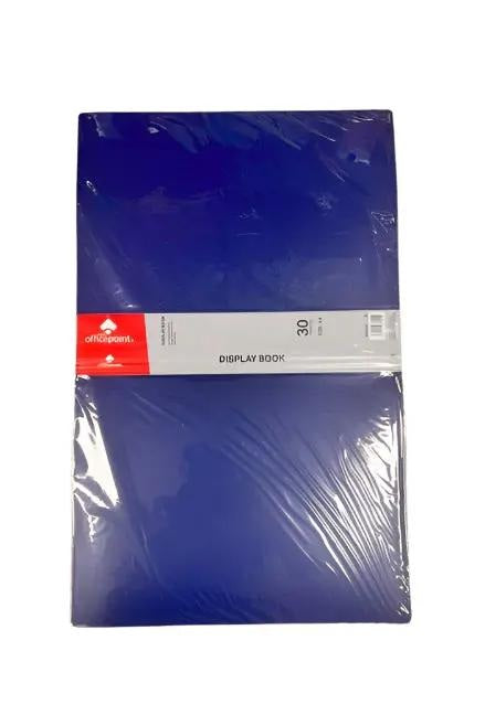 OfficePoint A4 Display Book – 30 Pockets Blue Murukali.com