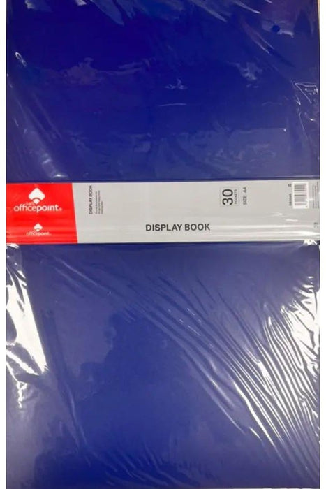 OfficePoint A4 Display Book – 30 Pockets Blue Murukali.com