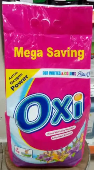 Oxi Mega Saving Hand Washing Powder - 2-in-1 Whites & Colors, Lavender Breeze (5kg) Murukali.com