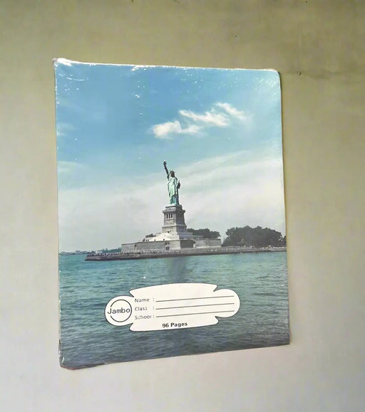 Pack of Jambo Exercise Books – Statue of Liberty Cover 96 Page 12pcs Murukali.com