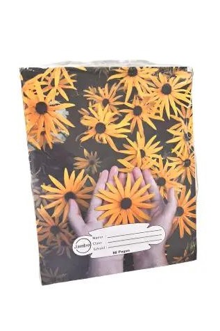 Pack of Jambo Exercise Books – Yellow Daisy Cover 96page Murukali.com
