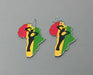 Pair of African Map Dangle Earrings Murukali.com