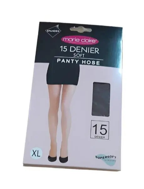 Panty Hose  15 Denier Soft Marie Claire-BLACK murukali.com
