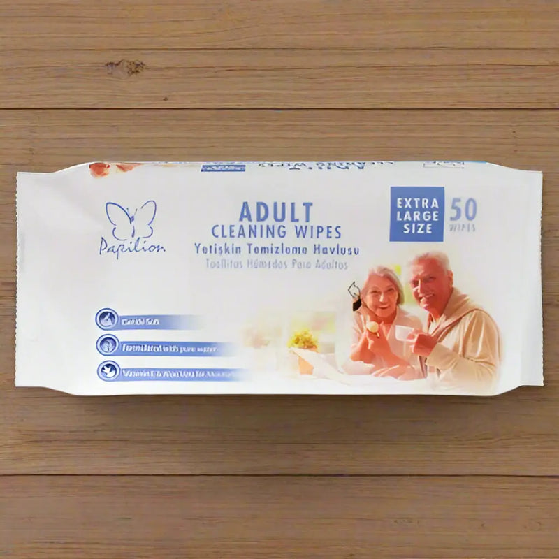 Papilion Adult Cleansing Wipes 50pcs Murukali.com