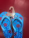Patapata Colorful Blue Rubber Flipflops For Kids murukali.com