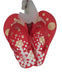 Patapata Red Rubber Flipflops with Playful Prints For Kids murukali.com