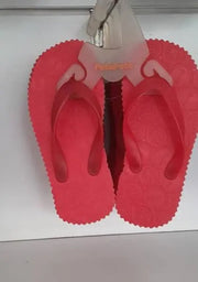 Patapata Red Rubber Slippers For Kids murukali.com