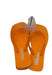 Patapata Unisex Orange Rubber Flipflops for Adults murukali.com