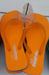 Patapata Unisex Orange Rubber Flipflops for Adults murukali.com
