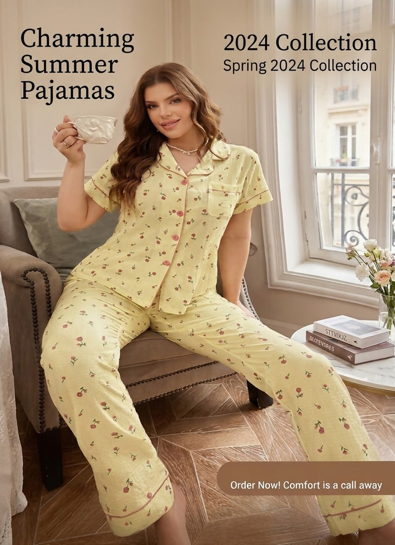 Habiba Women's Pajamas, Size Medium (M), Weight Per Piece 1 kg