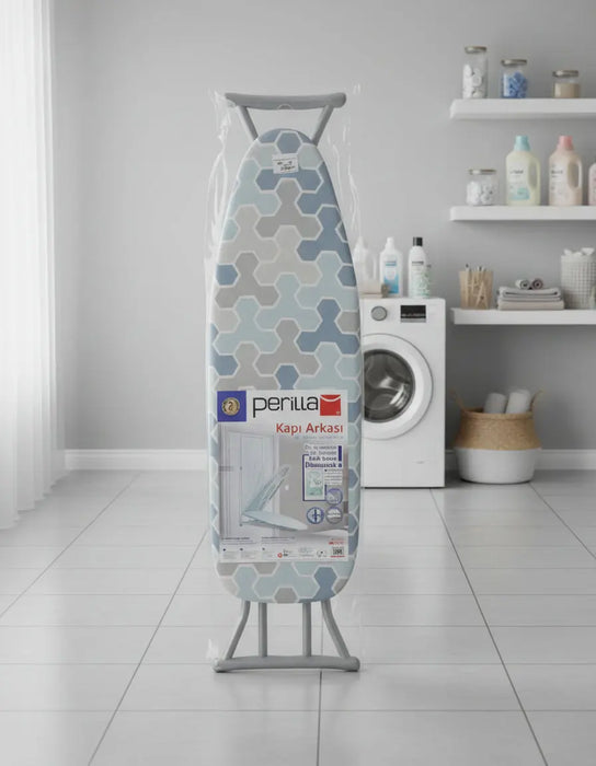 Perilla Over-the-Door Ironing Board with Hexagon Pattern Cover size 33*110cm