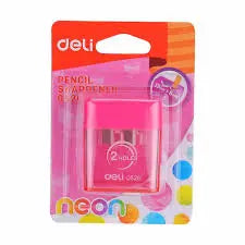 Pink Deli Pencil 2 Holes Sharpener Murukali.com