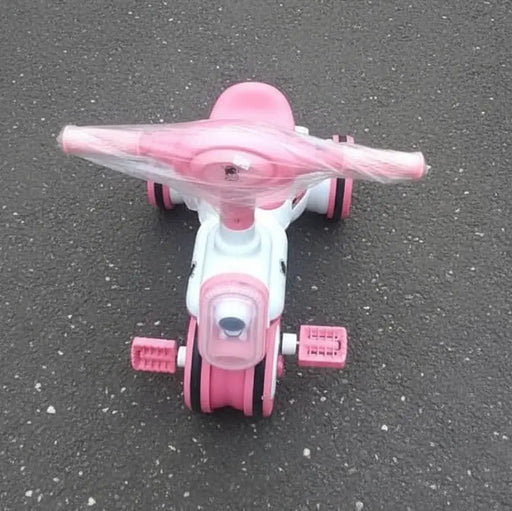 Pink and White Children's Tricycle Murukali.com