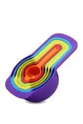 Plastic Measuring Spoon Set, 6 Pieces murukali.com