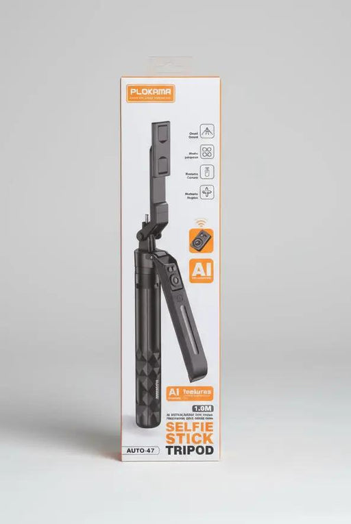Plokama AUTO‑A7 – AI 360° Face Tracking Selfie Stick & Tripod Murukali.com