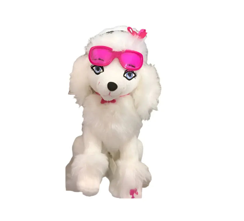 Plush Poodle Toy with Pink Sunglasses Murukali.com