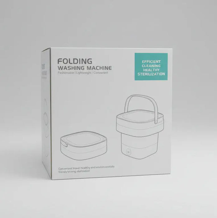 Portable Foldable Mini Washing Machine – Compact Bucket Washer for Delicates