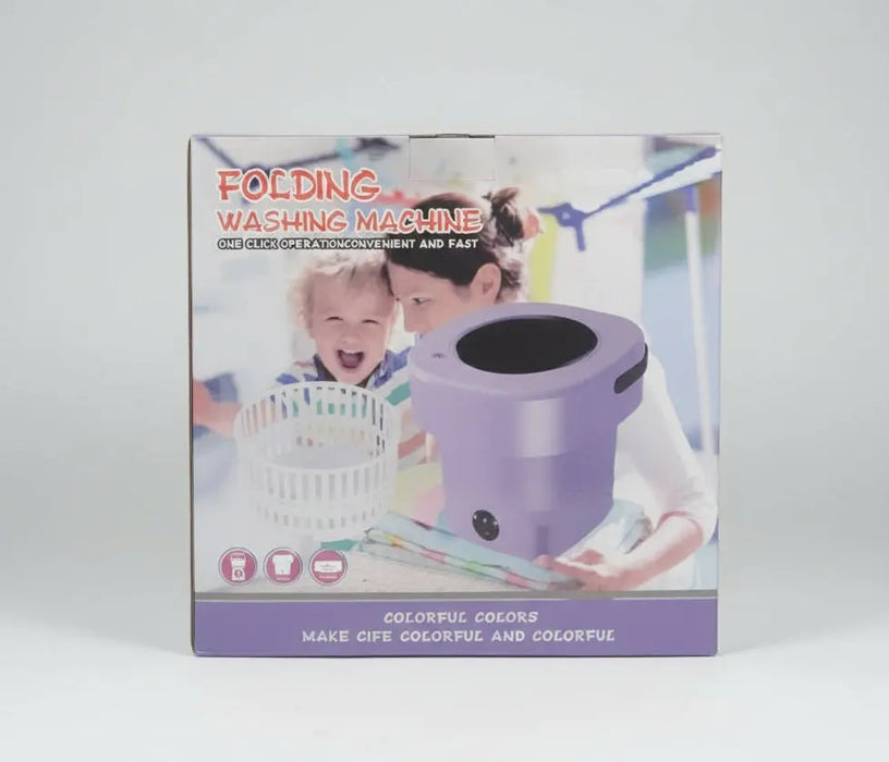 Portable Folding Mini Washing Machine – Compact Laundry Washer for Delicates 8L