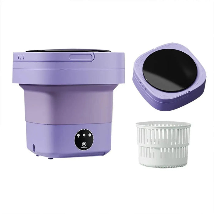 Delicate Machine Portable Folding Mini Washing Machine – Compact Laundry Washer for ...