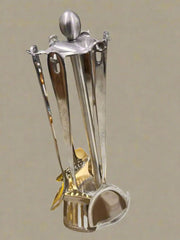 Premium Stainless Steel Kitchen Utensil Set with Elegant Stand 5pcs Murukali.com