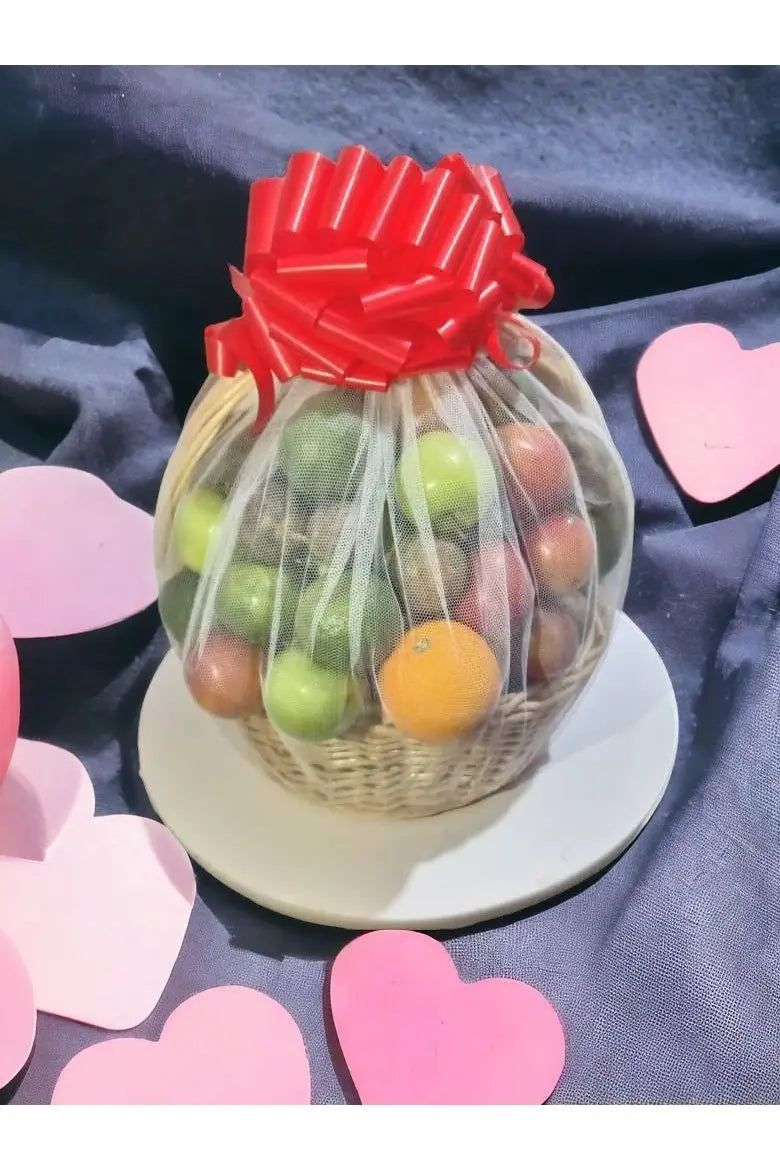 Pretty Fruits Gift in a Basket - Murukali.com