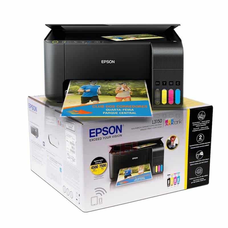 Printer Epson L3150 EcoTank , Multifunction Colour Printer with Wi-Fi  Epson L3150 3 in 1 Printer murukali.com