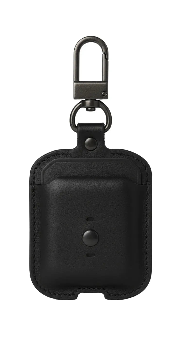 Protective Leather Case for AirPods 1 & 2 – Unique Design with Keychain Clip Murukali.com