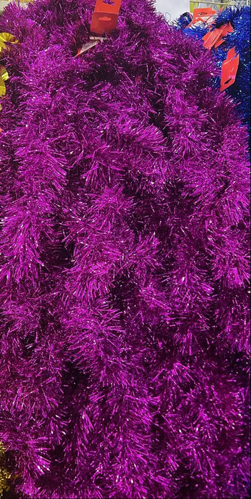 Purple Christmas Tinsel Garland Murukali.com