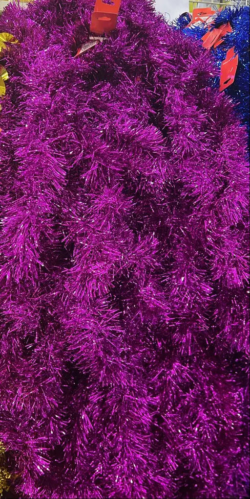 Purple Christmas Tinsel Garland Murukali.com