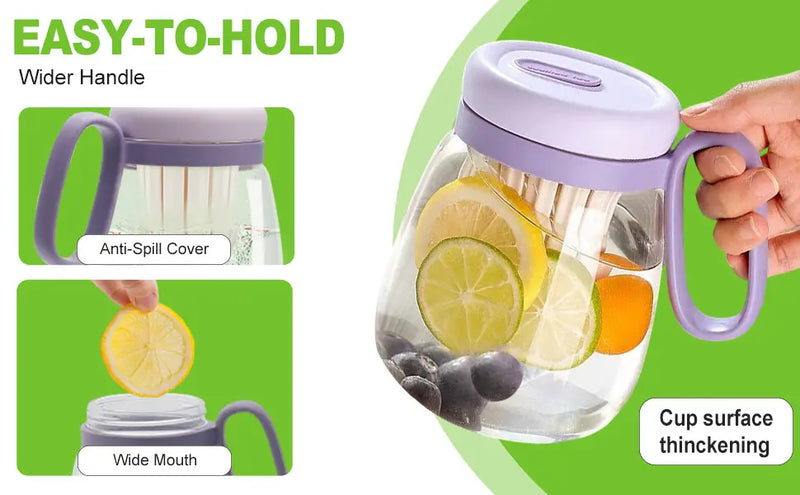 Purple Handle Infuser Jar-500ml Murukali.com
