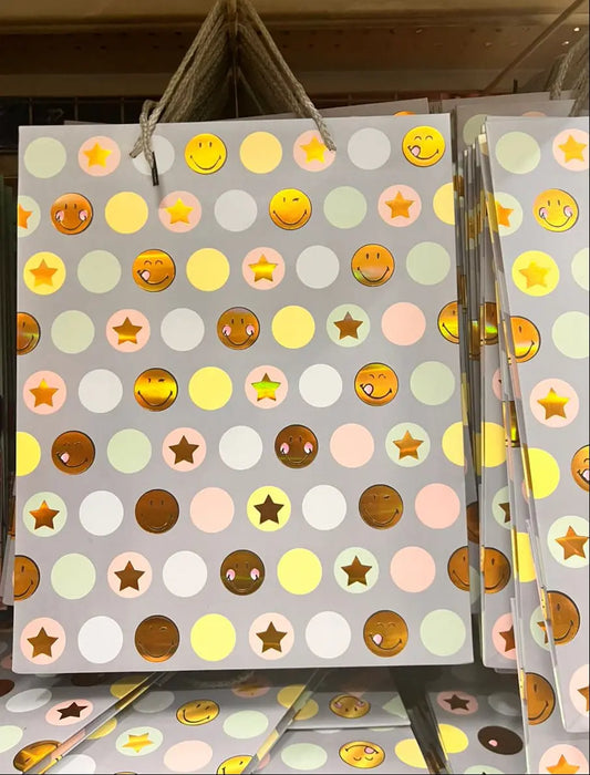 Purple Star Print Gift Bag Murukali.com