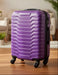 Purple Textured Hard-Shell Wheeled Suitcase – Travel Luggage Size medium Murukali.com