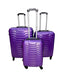 Purple Textured Hard-Shell Wheeled Suitcase – Travel Luggage Size medium Murukali.com