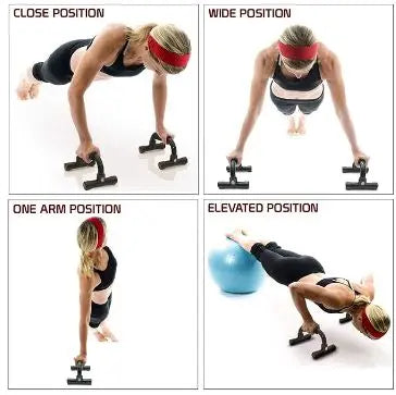 Push Up Bars Stand with Foam Grip Handle for Chest Press, Home Gym Fitness Exercise murukali.com